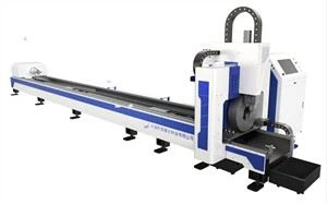 मध्य चक उच्च गुणवत्ता वाले धातु सीएनसी फाइबर लेजर पाइप काटने की मशीन ले जा रहा है